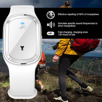 

Anti Mosquito Capsule Pest Insect Repellent Bracelet Ultrasound Mosquito Repellent Wristband Smart Band Camping for Kids Adults