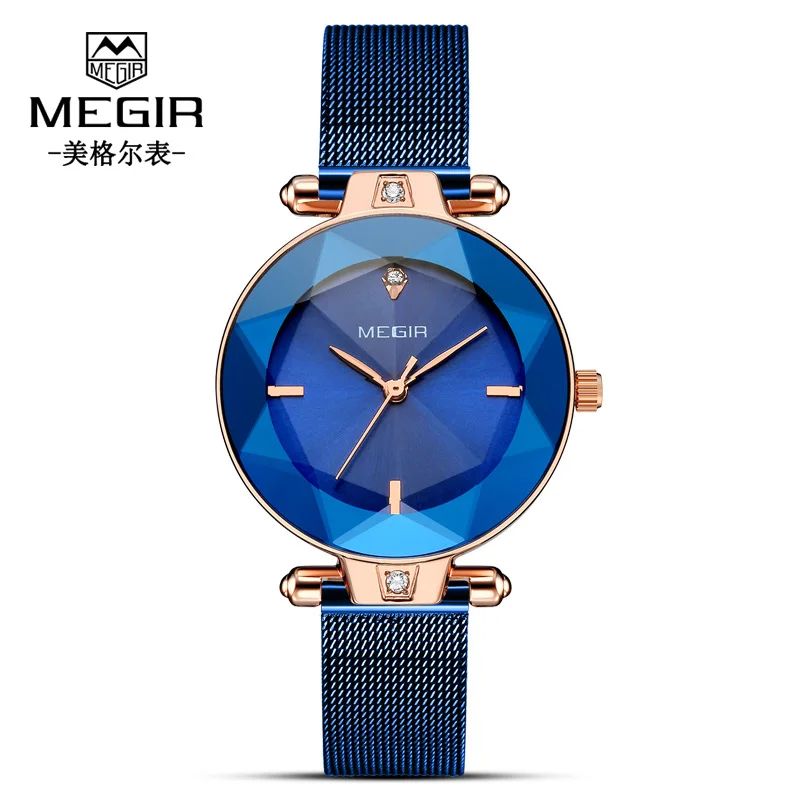

[New Style Natural Detox Gainer Trend Cutting Surface Diamond Set Simple Three Needle Import Core Quartz WOMEN'S Watch] Model: 4
