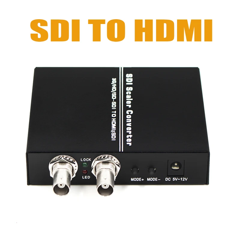 Конвертер SDI-HDMI с поддержкой 3G/HD/SD-SDI в HDMI и SDI Dual Outpot регулируемым разрешением |
