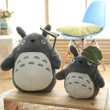 

30-70cm Adorable Totoro Plush Toys Stuffed Soft Kawaii Cartoon Japanese Anime Figure Doll with Lotus Leaf or Teeth Kids Gifts
