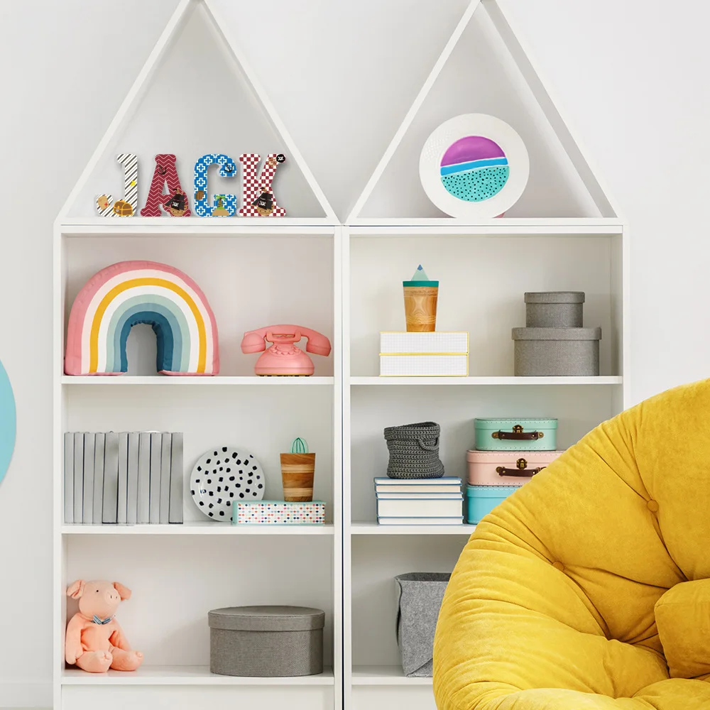 3D PVC Uppercase English Alphabet Letter Stickers Kid's Room Decoration Kindergarten Playground Nur - 4000112360115