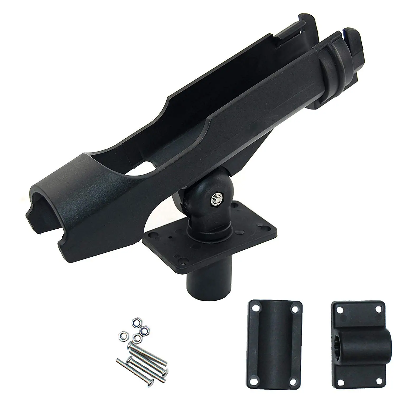 Fishing Power Lock Rod Holder 2 Side Mounts Adjustable Boat Fishing Rod Racks