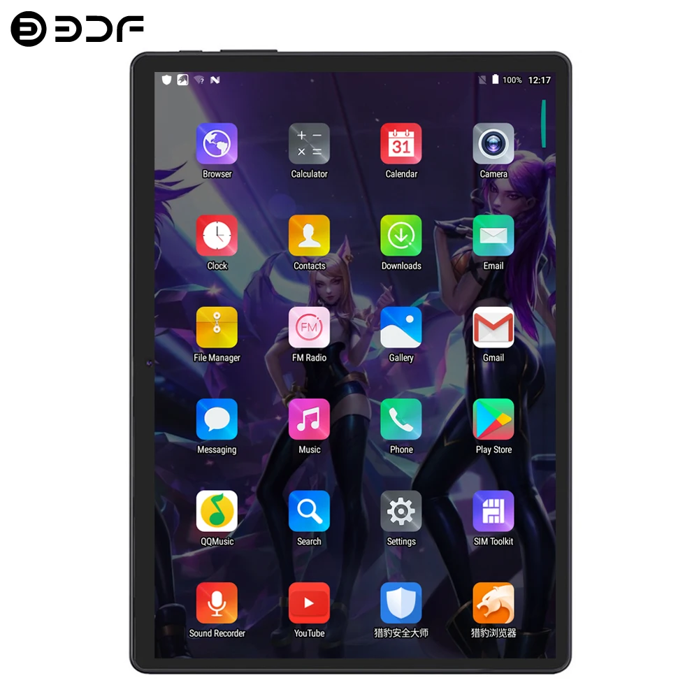 BDF, новинка, 10 дюймов, Android 7,0, четыре ядра, 4G, LTE, планшетный ПК, 4 ГБ, 64 ГБ, WiFi, ноутбук, 4G, две sim-карты, телефонный звонок, Tab, ПК, планшеты, 10