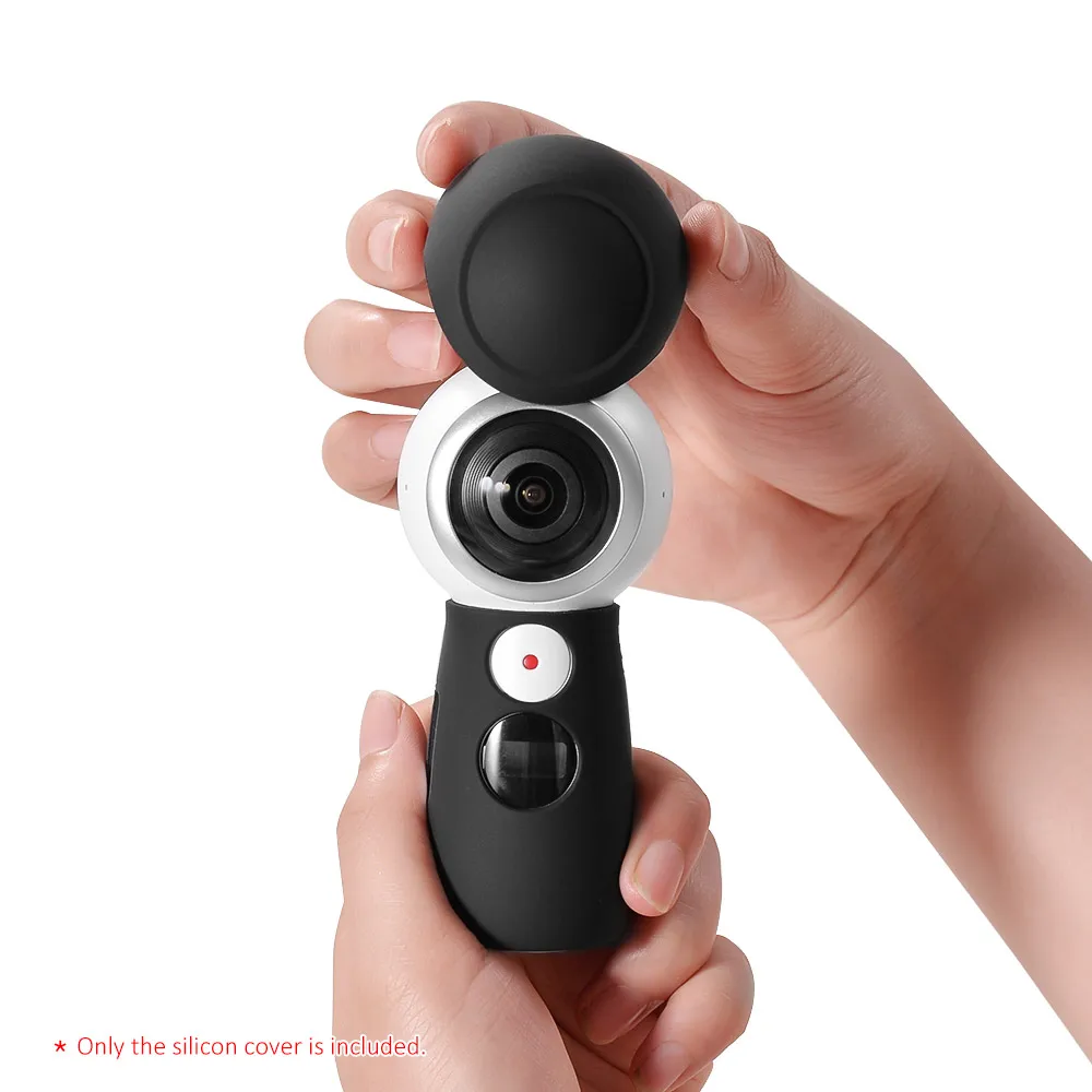 

Andoer Panoramic Camera Silicon Cover Case Skin Cap Protector for Samsung Gear 360 2017 Edition Camera Accessories