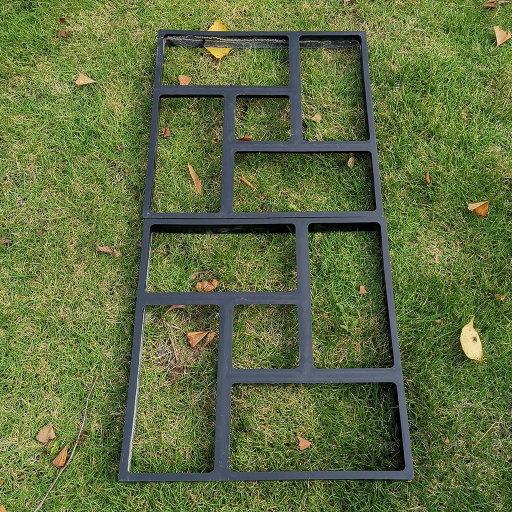 Home Garden DIY Plastic Molded Paving Mold Pathmate Maker Mould 40x40cm