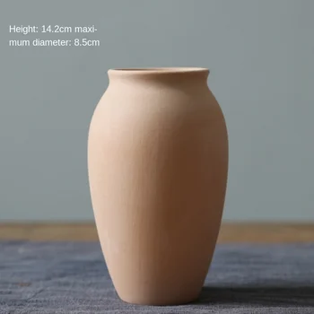 

Flower Holder Factory Personalized Coarse Pottery Crafts Plain Blank Pottery Bar Ceramic DIY Semi-Finished Handmade Vase