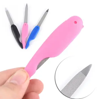 

3pcs/lot Folding Double Sided Nail File Metal Stainless Steel Fold Cuticle Professional Pedicure Manicure Tool