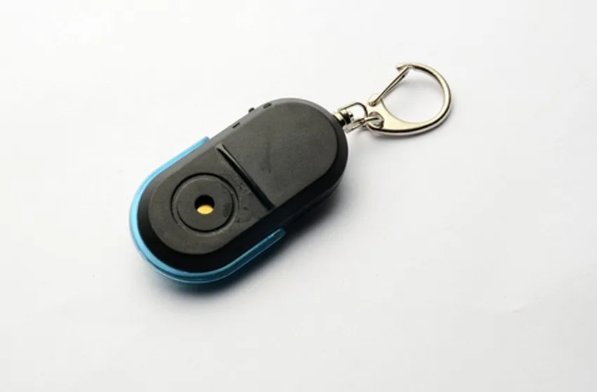 1PCS ProtableTypical Mini Anti-lost Whistle LED Key Finder Wireless Alarm Whistle Voice Control Keychains Key Finder Alarm