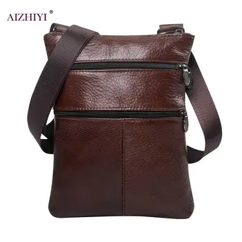 

Casual Genuine Leather Messenger Bags Mens Bag For Men Small Phone Bag Men's Crossbody Bag Shoulder Male Crossbody Bag