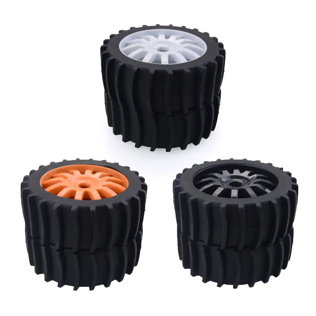 4PCS 1/8 RC Car Snow Sand Paddle Tires Rubber Tyres Wheels for Redcat Team Losi VRX HPI Kyosho HSP Carson Hobao 1/8 Buggy