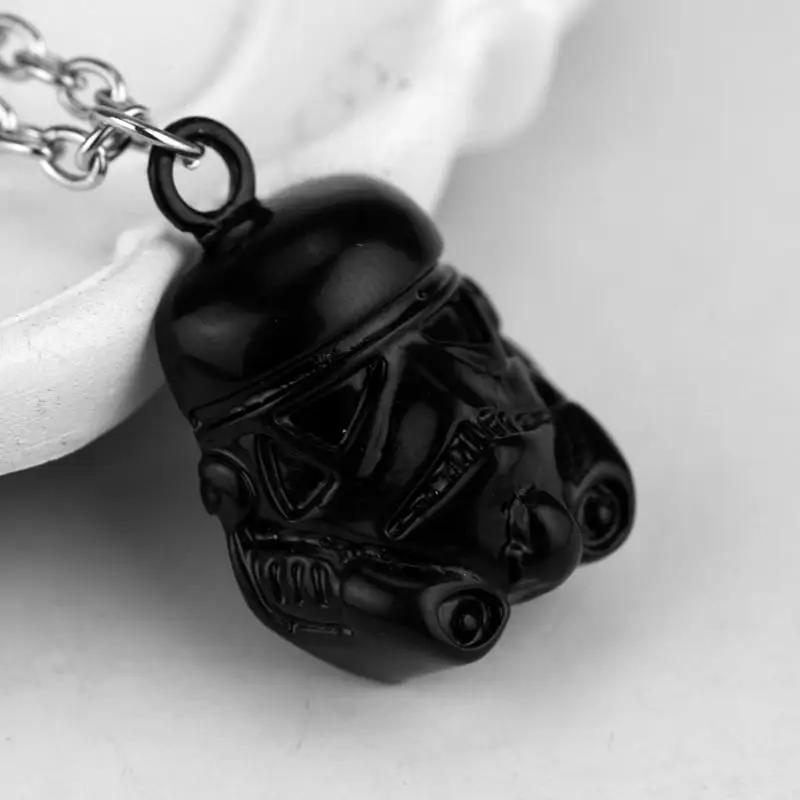 Black Звездные Войны Пробуждение силы BB8 робот фигура металлический брелок Звездные войны BB-8 светильник светодиодный фонарь со звуком брелок - Цвет: Black