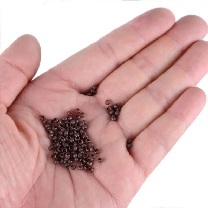 1000pcs Nano Rings Beads 2.5mm for Tip Hair Extensions Micro Braids Styling Tools | Красота и здоровье