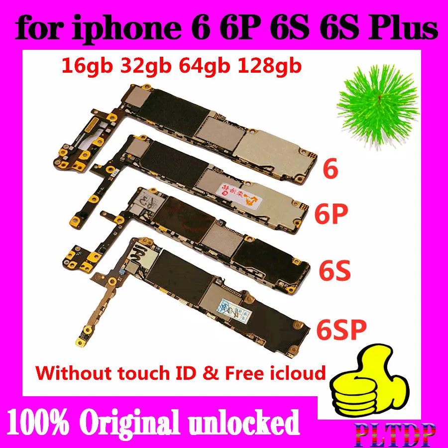 Материнская плата для iphone 6 S Plus 6SP разблокированная материнская 16 ГБ 32 64 128 без Touch