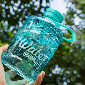 

650ML Outdoor camping travel sports portable water cup bucketfashion cute mini creat water bottle multi-color