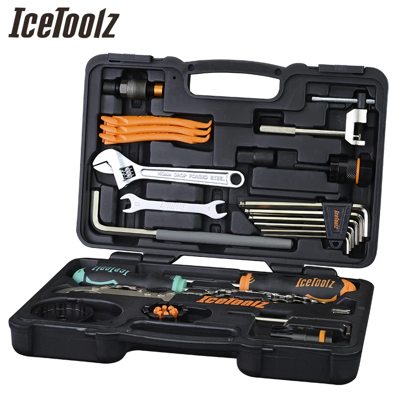 Набор инструментов для ремонта велосипедов IceToolz 82F4 многофункциональная коробка