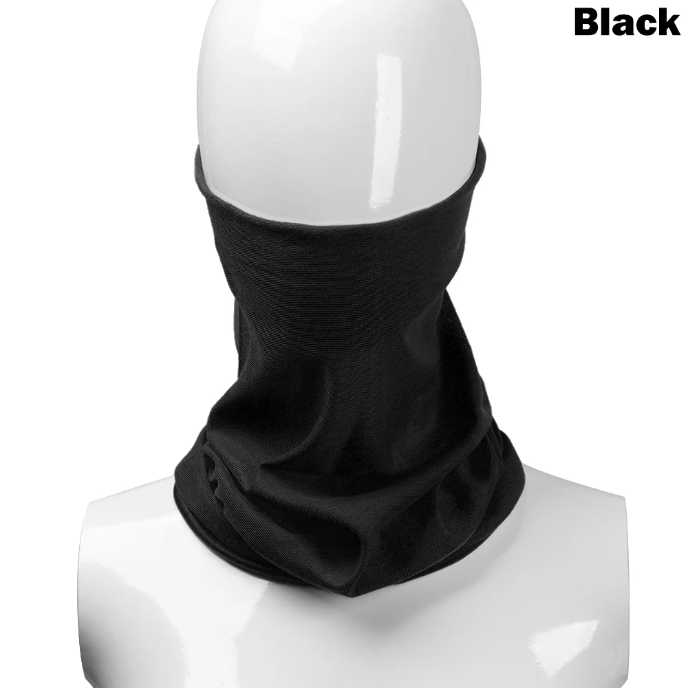 black 1 шт. осень зима Спорт на открытом воздухе бандана многоцветный Велоспорт теплая повязка на голову шарф модный чехол унисекс шейный щиток - Цвет: black
