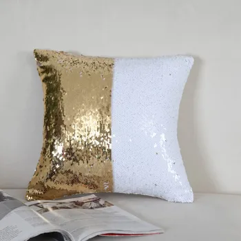 

Mermaid Throw Pillows Mermaid Pillow Case,Double Colors Magic Reversible Sequins Mermaid Pillowcases Throw Cushion Cover (16