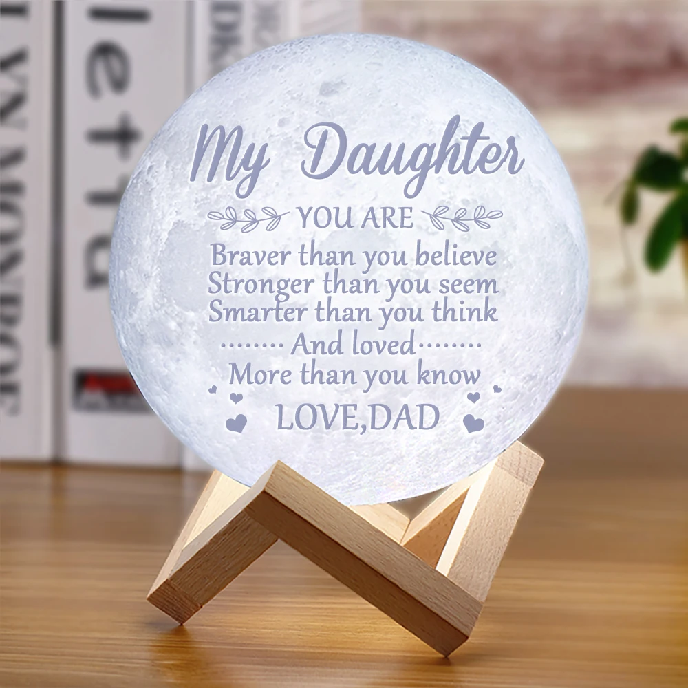  Moon Lamp Night Light lamp for daughter Kids LED Light USB Charging Touch Control 2 Colors for Chri - 4000154586498