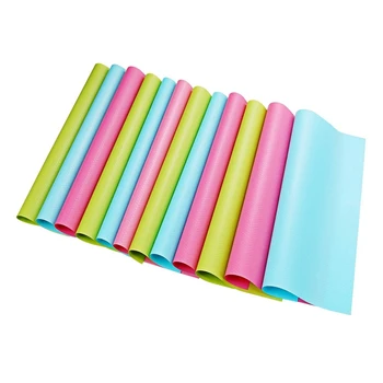 

12 Pcs Refrigerator Pad Fridge Mats Anti Fouling Multifunctional Base for Diy Cupboard Mat Shoe Mat Table Mat Drawer Mat