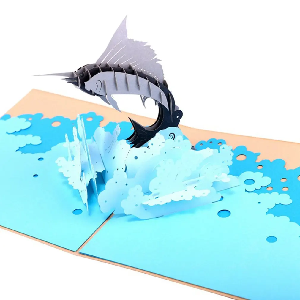  Congratulations Greeting Card Cute Pet Paradise Hollow Paper Carving Handmade Origami Wishes Gifts  - 4000190675859
