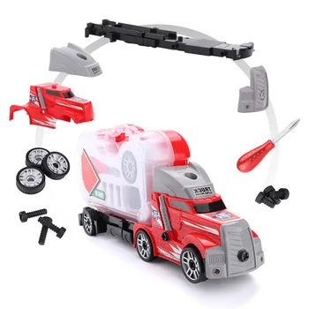

DIY Disassembly Assembly Container Truck Car Tractor Model Toy Vehicles Building Block Kids Early Childhood Educational Toy Gift