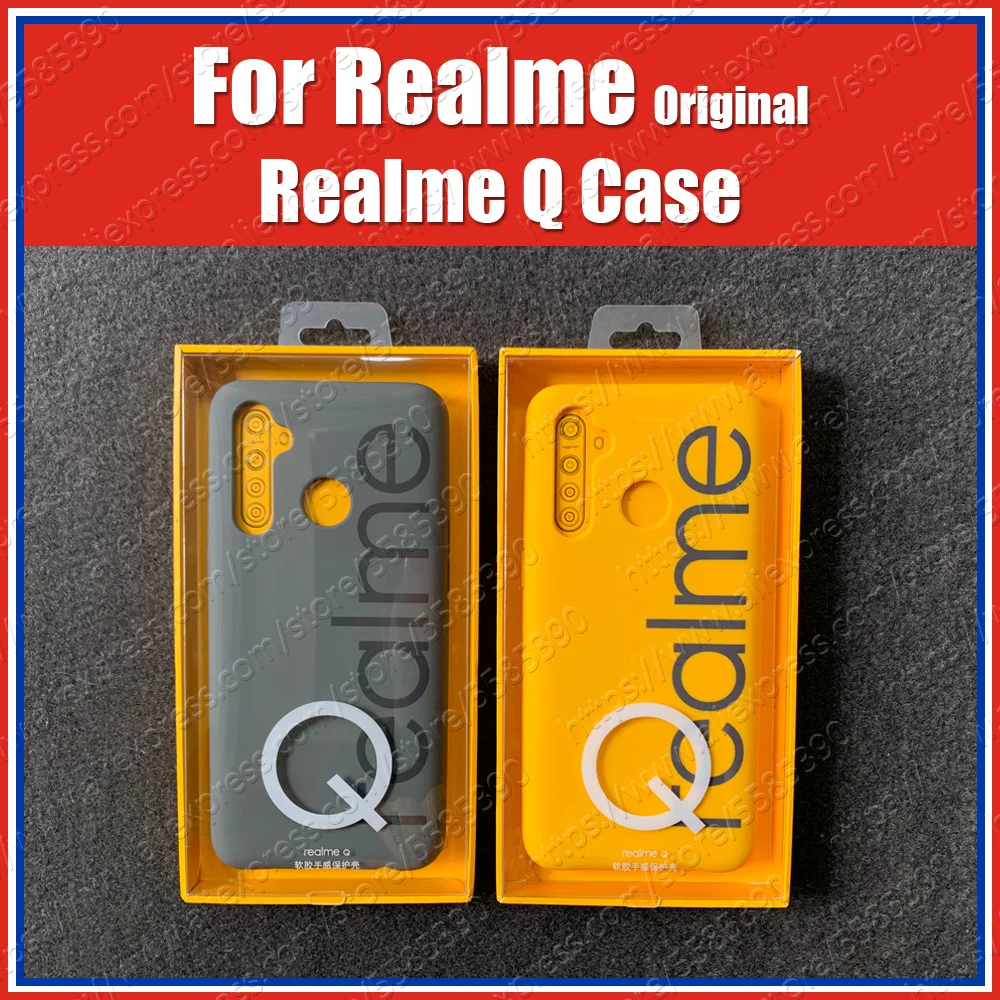 Оригинальный мягкий резиновый бампер для OPPO Realme Q|Бамперы| |