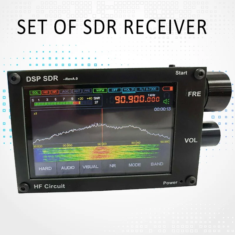 50KHz-200MHz 3.5 Inch Touching Screen SDR HAM Transceiver Receiver STM32H742 VISLONE Malachite SDR Radio Malahit DSP