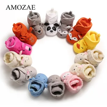 

2020 Newborn 0-18M Baby Boy Girl Shoes Warm Winter Snow Boots Toddler Soft Sole Anti-Slip Infant Prewalker Unisex Crib Shoes