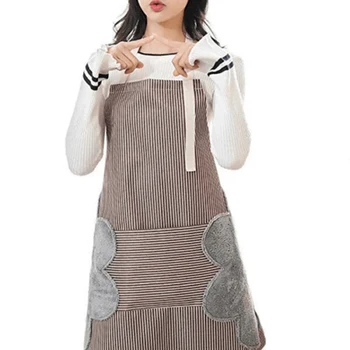 

Multi-functional Kitchen Apron Oil Proof Water Resistant Apron with Pockets IK88