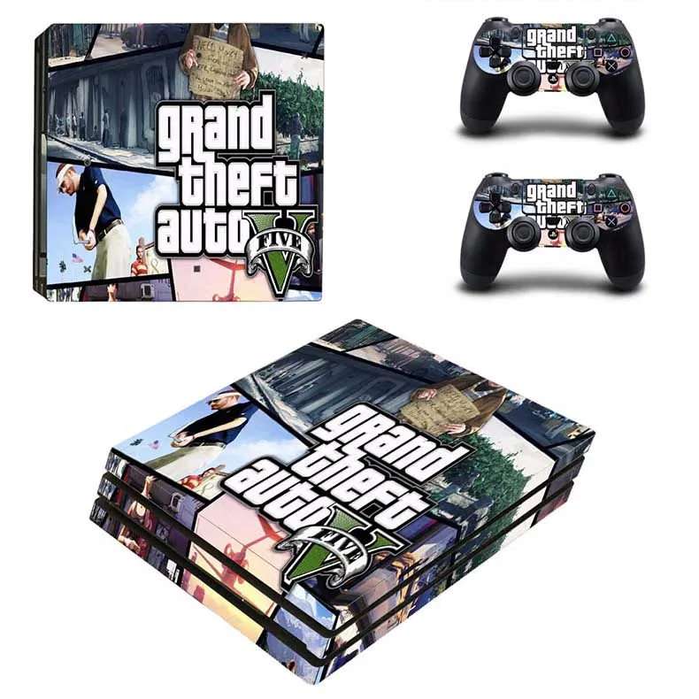 PS4 Pro sticker s GTA 5 PS 4 Play station 4 Pro виниловые наклейки для playstation 4 Pro консоли и контроллера