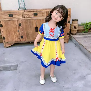 

Girls summer princess dress bow lace dress Children's Day Gifts kids dresses for girls little girls clothing