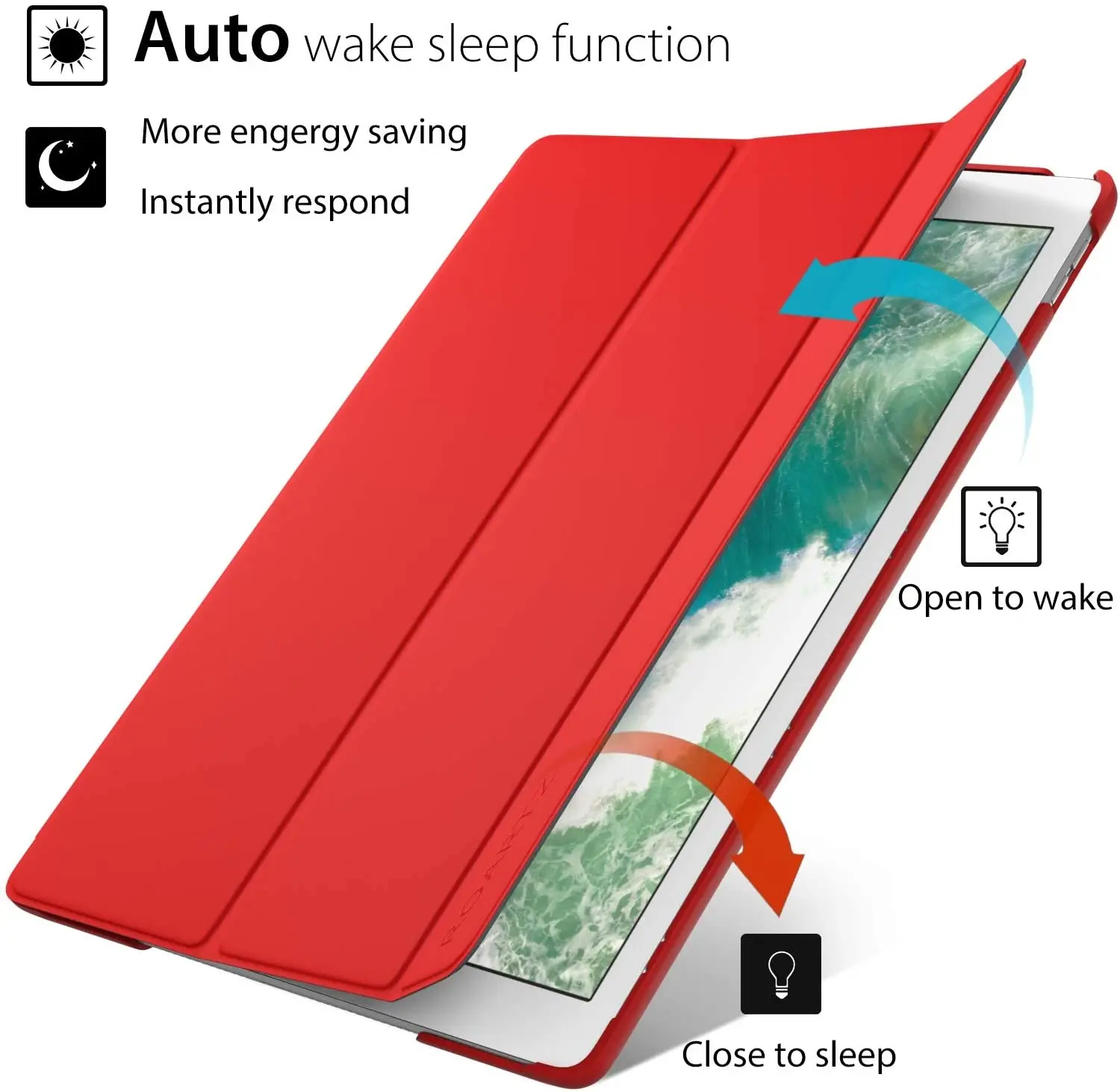 Slim Carteira Stand Case para iPad Air