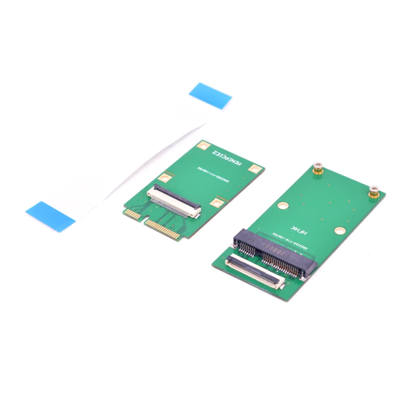 Mini PCIe защищенная карта mPCIe mSATA SSD удлинитель от мужчин и женщин гибкий Удлинительный кабель Suppots половинного размера до полного размера