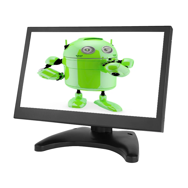 10.1 인치 와이드 스크린 터치 모니터 1280x800 Lcd, 저항성 터치 모니터 AV, BNC, VGA, HDMI 인터페이스, 공장 가격