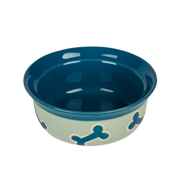 

Dog Bowls for Food and Water Pet Feeder Bowl with Delicate Bones Printed Suitable for Small/Medium Size Dog