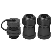 IP67 Wasserdichte RJ45 Verlängerung Buchse CAT5/6 Kabel Buchse Stecker (Core /Core + 1 Gehäuse/core + 2 Gehäuse Optional)