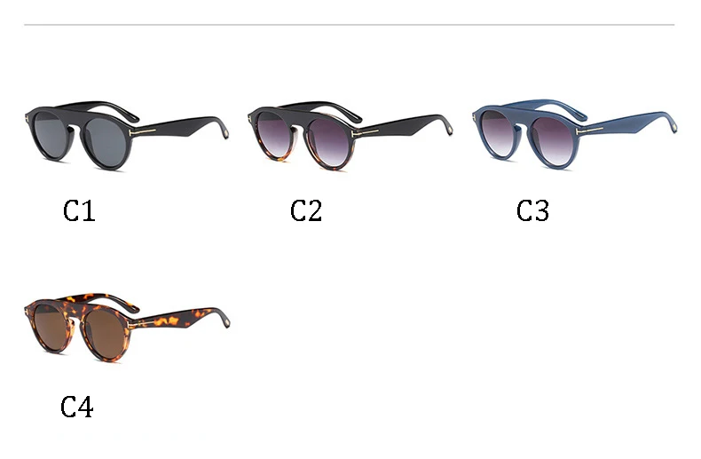 AOZE модные круглые винтажные темные очки Tom классический стиль дизайн градиентные брендовые солнцезащитные очки oculos de sol UV400