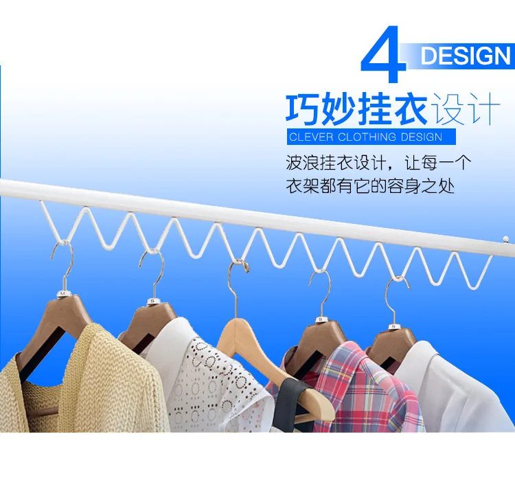 Wholesale Simple Household Hallstand Clothes Shop Floor Display Island Shelf Iron Art Clothing Store Display Clothes Rack