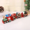 Christmas Electric Rail Car Toys Children Lights And Music Small Train Toys Splicing Track Model Car New Year Gift Box Packaging