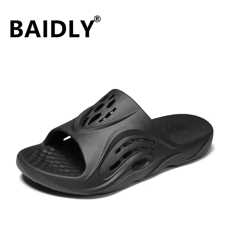Mens Slippers PVC Summer New Men's Sandals Outdoor Casual Sandals and Slippers Men's Nonslip