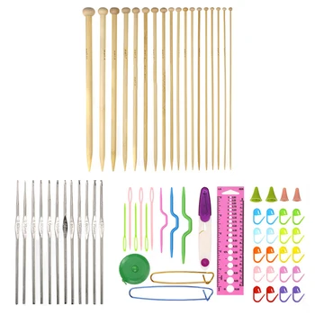 

Crochet Hook Set Knitting Needle Set DIY Needle Art Craft Scissors Stitch Mark Sewing Tool