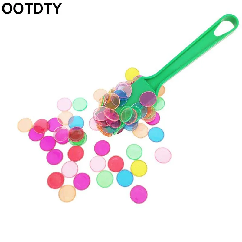 

【Time-limited Promotion】Montessori Learning Toys Magnetic Stick Wand Set With Transparent Color Counting Chips With Metal Loop