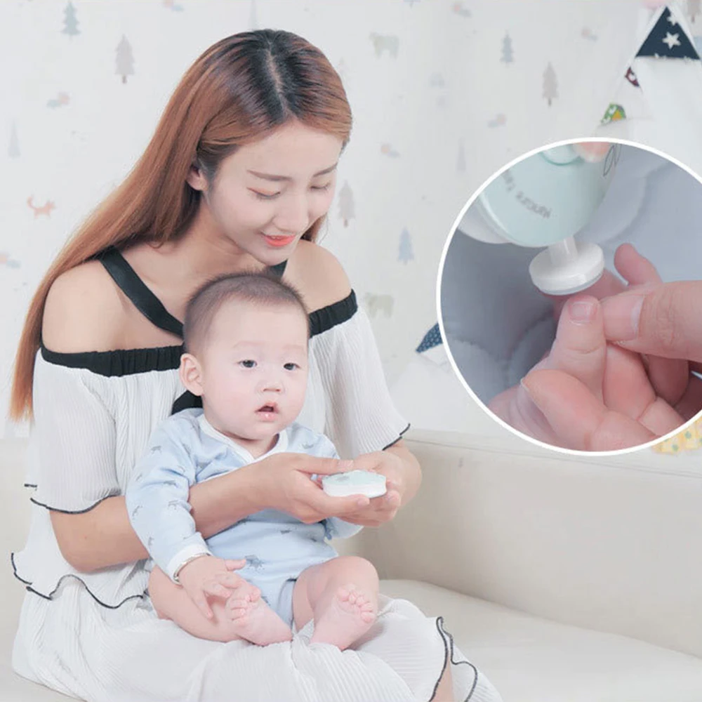 Baby Electric Nail Trimmer Kids Scissors Infant Nail Care Safe Clipper Cutter For Newbron polisher Manicure