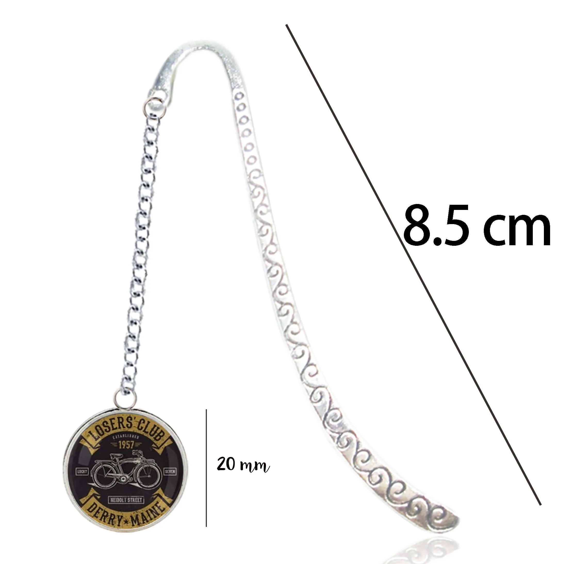 Stephen King IT Bookmark Book Cover Movie The Losers Club Turtle Pendant Quotes Art Show For Fans Marque Page Mate Marker