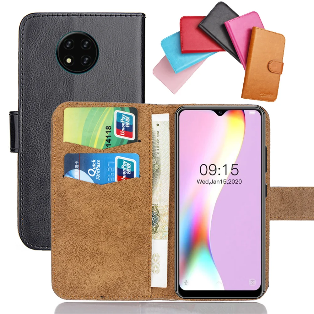 Custodia Portafoglio Con Fiore E Stand Per Oukitel Y1000 (6.088'') - Pelle PU Con Slot E Chiusura Magnetica