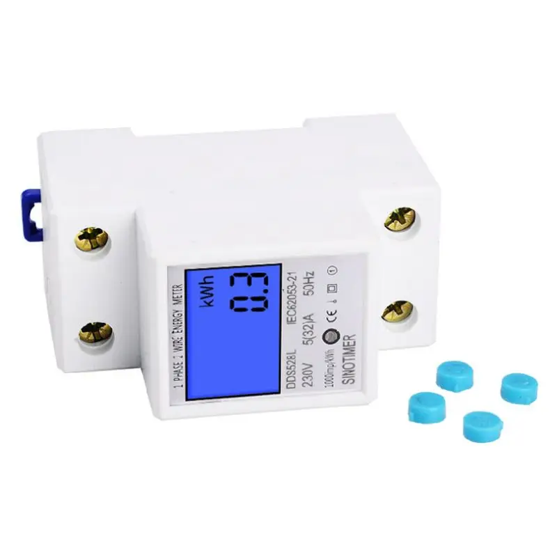 DDS528L цифровой счетчик энергии однофазный 110/230V 50Hz Din дождь ...