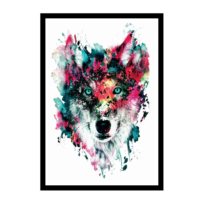 

IC Colorful Flowing Timberwolves B- Computer Airbrush Painting Manufacturers Direct Selling AliExpress Amazon Wish Painting