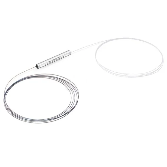 2x4 2x8 2x16 2x32 PLC splitter Bare Fiber Optical Splitter FTTH PLC Splitter with Steel tube 3