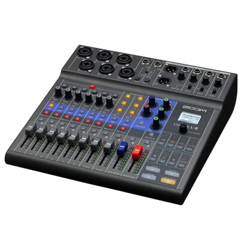 

ZOOM LiveTrak L-8 Mixer/Recorder 8-channel mixer for mix,monitor and record professional-sounding podcasts and music performance