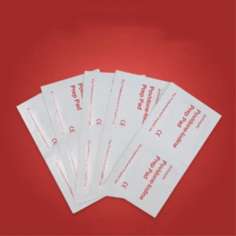 200Pcs 6x3cm Disposable Iodophor Wet Wipe Medical Disinfection Iodine Cotton Sheet Wound Antiseptic Skin Clean